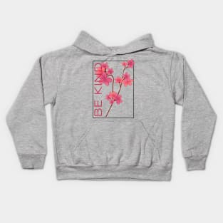 Be Kind Floral Kids Hoodie